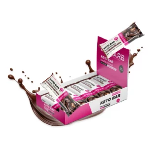 BOX BARS - BARRETTE24 Dark chocolate width rocher keto bar double flavor Box ByeCarb